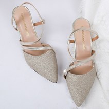 타니즈 펄 포인트 슬링백 스트랩 프린