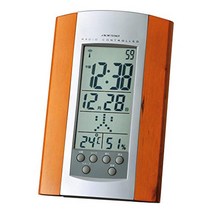 ADESSO Wall clock Radio clock Digital temperature Humidity Date Day of the week display Silver 8255H, 상품명참조