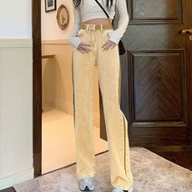 노이디제이 사이드 배색라인 일자 데님팬츠 INO277A