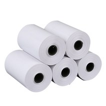 Fanteqian 휴대용 미니 사진 열전사 프린터 감열지 57 * 30mm 노트 인쇄 논문, 5개