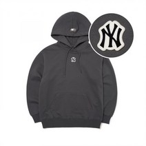 로고 베이직 오버핏 후드티 NY Charcoal Grey 3AHDB0114 50CGS