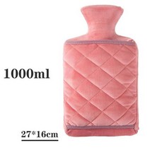 풋 워머 크리에이티브 방폭 발 핸드 워머 남녀 공용 1000/500ML 귀여운 뜨거운 물병 주전자 물 주머니 겨, Purple Red 1000ML_CHINA