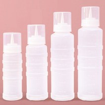 잘라쓰는 뚜껑 소스병 실리콘 패킹 새지않는 소스통 카페 업소용 소 중 대 특대 별품, 700ml
