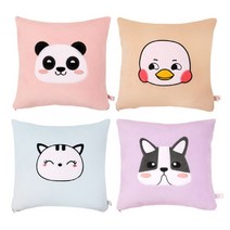 신나라-닷컴_토이웍스 캐릭터 사각 쿠션2 35x35cm 20종 원룸 쇼파 인테리어소품 베개 디자인 편한 안고자는 자동차_ tlsskfk, 신나라_닷컴-옵션_쿠마구마_인디핑크