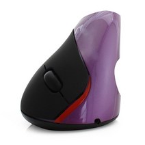 무선 버티컬 마우스 유선 무소음 블루투스 Chuyi 2.4g 충전식 인체 공학적 수직 mause usb 1600 dpi 5d 광학 게임 (PC 노트북 용 패드 포함), 02 purple