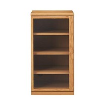 무인 양품 목제 캐비닛·유리 도어·슬림·오크재 폭 44×안길이 44×높이 83 cm 82218947