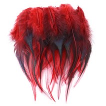 공예용깃털 펜 먼지털이 푹신한 자연 깃털 DIY 카니발 웨딩 드레스 액세서리 장식 8-15CM 닭 보석 공예용, 02 red_02 100pcs