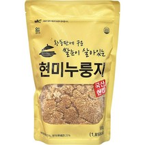 엄마사랑 황동판에 구운 쌀눈이 살아있는 현미 누룽지 500g, 1개