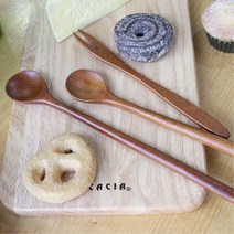 요거트만들기 디저트 감성 나무스푼 집들이선물 다식 간식 티타임 홈파티 생일상, 티포크, 1개