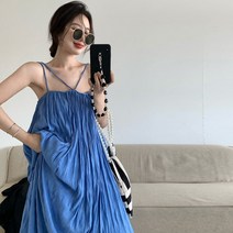 아이유 여름 휴양지 바스락 롱 원피스 맥시 인생샷 뷔스티에 아일렛 오간자 허니문 플레어 프릴 린넨 발리 랩 플리츠 빅 사이즈