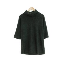 유니클로 그린 울혼방 목폴라7부니트 여자 M [100] 8957