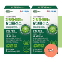 워라벨바이 은행잎 추출 프러스 기억력 혈행엔 뇌 두뇌개선 포스파티딜 세린 핼액 건강습관 나이아신 아연 판토텐산 7종복합기능 노인부모님 선물, 60정2박스(2개월분), 2개
