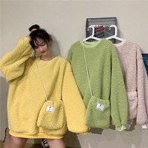 TANC여성 양털 후리스 플리스 맨투맨티 뽀글이 빅사이즈