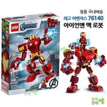 LEGO 76140 Marvel Avengers Iron Man Mech, 혼합 색상