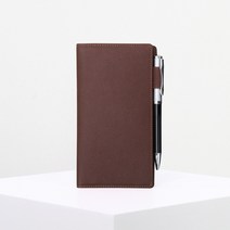 MATT 마뜨 [속지증정] 이니셜각인 CEO 소가죽 수첩 다이어리 6종, 사피아노브라운(D10243)