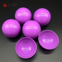 캡슐 뽑기 기계 자판기 5Pcs 70MM 플라스틱 PP 깜짝 공 장난감 라운드 비누 소재 캔디 정리함 수납함 다채로운 자동 기에아이를 열 수 ., [01] violet, violet