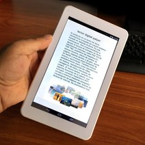 전자책 이북리더기 이북 전자책 리더기 ebook 7 inch android digitl player 눈 보호 컬러 디스플레이 mini pc wifi 스마트 리더 카메라 선물, 흰색 태블릿 리더