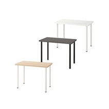 [맞춤박스구성/무료배송] 이케아 LAGKAPTEN 테이블 (120x60)+ADILS 기본다리세트, 화이트상판-화이트다리