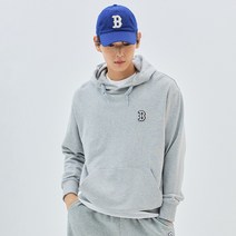 큐브 모노그램 빅럭스 오버핏 후드티 BOS Melange Grey