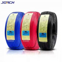 0.2~12mm 철사 반생이 와이어 스텐철사 5m 18awg 전자 ul1015 주석 도금 구리 연결 유연한 ul rosh 이중 인증서 보증, 빨간색, 18아그