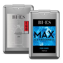 [1+1] 비에스 휴대용 남성향수 15ml*2종, (맨) 맥스 아이스 플래쉬니스 15ml, (맨) 이고 플래티넘 15ml