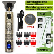 트리머날 OHS SL1 피니싱 페이딩 블렌딩 헤어 트리머 남성용 프로 수염 전동 클리퍼 리튬 커팅 머신, 03 OHS SL1 ndan