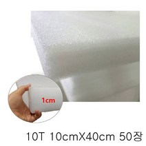 10T PE 백색폼 10cmX40cm 50장