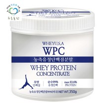 [푸른들판] 미국 농축 유청 단백질 WPC 분말 가루 웨이 프로틴 파우더 350gx1통, 상세 설명 참조, 상세 설명 참조, 상세 설명 참조