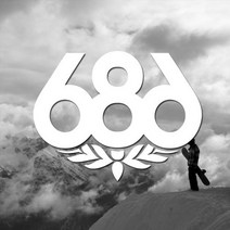 686 스노우보드스티커 보드복 포인트 스티커, 686-L, 화이트, 1개