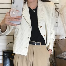 코코블랑 / 앤썸 카라 트위드 자켓