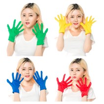 GjB 컬러풀 응원 장갑 축제 행사 운동회 체육대회 각종모임 야유회 게임 경기 치어리더, 행사용응원장갑(단색)그린