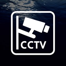 스티커비치 CCTV 설치안내판07 스티커 매장스티커 모음, 백색(기본)