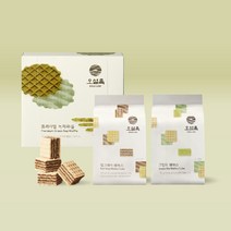 []오설록 티푸드 3종 묶음(그린티 웨하스+얼그레이 웨하스+녹차와플), 1) 웨하스 2종+와플 1개 (총 3개)