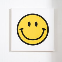 코메샵 스마일 캔버스그림 미니 캔버스 사과 해바라기 소형 액자 배전함 가리개, 4 젠틀스마일 흰색배경