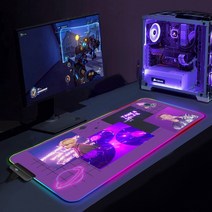 마우스패드 장패드 게임용 마우스 패드 RGB 카펫 데스크 컴퓨터 K-팝 스타 액세서리 긴 패딩 키보드 매트, 03 BTS0003_02 RGB350x600x3mm