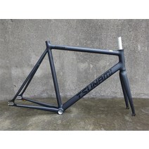 자전거프레임 픽시 풀샥 그레블 쓰나미 snm100 프레임 세트 고정 기어 700c 알루미늄 프레임 및 포크 49cm 52cm 55cm 58cm 단일 속도 자전거 프레임, 전부 검은 색