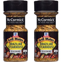 McCormick Grill Mates Brazilian Steakhouse Seasoning 맥코믹 그릴 메이트 브라질리언 스테이크하우스 시즈닝 2.12oz(60g) 2팩, 1개