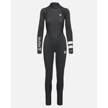 헐리 웻슈트 퓨전 3/2mm 백집 서핑슈트 여성용 잠수복, 12