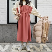 화이트폭스 유니크허리스트링롱원피스