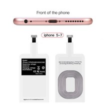경량 Qi 무선 충전 수신기 삼성 화웨이 Xiaomi 유니버설 마이크로 USB 타입 C 빠른 충전기 어댑터, for iPhone