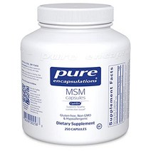 퓨어인캡슐레이션 옵티 MSM 식이유황 식물성 캡슐 250정, 250캡슐, 1개