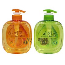 [624CONTAINER]설거지 세척제 490ml 자연퐁 기름때 식기 세제포장훼손 반품불가, ★옵션확인必솔잎
