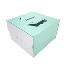 4429. 케익박스2호(15cm민트화이트)-상(하판별도)