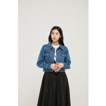 랩 LAP AM1DZ260 슬림핏 크랍 데님 자켓 (P001915215)