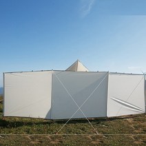 캠핑 윈드스크린 바람막이 사이드월 가림막 야외 앞 유리 방풍 울타리 필드 스톨 이슈, 크림색