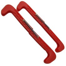 스케이트날집 날보호 커버 패턴 슬리브 미끄럼 방지 내마모성 플라스틱 신발 도로 스피드 신발 블레이드 보호 프레임 스케이트화 피겨화 가방, 빨간색