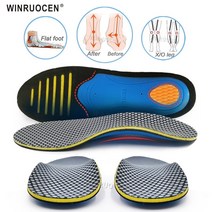 족저근막염 보조기 발목 인대 보호대 eva orthopedic insoles orthotics flat foot health sole pad for 신발 삽입 아치 지지 패드, 나 45-47, 2쌍