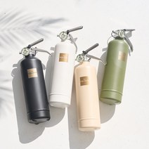 더스퀘어 차량용 디자인 분말 ABC 소화기 무광 1kg, 무광 카키, 무광카키