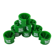 옷가게 의류매장용 옷걸이 사이즈링 그린-2XL(100개), 100개