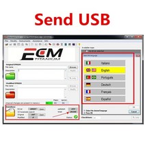 2022 핫 ecm 티타늄 1.61 26000 + 드라이버 ecm 18259+ ecu 도구용 드라이버 링크 또는 cd 또는 usb windows 7810 보내기, USB를 보내, 다국어